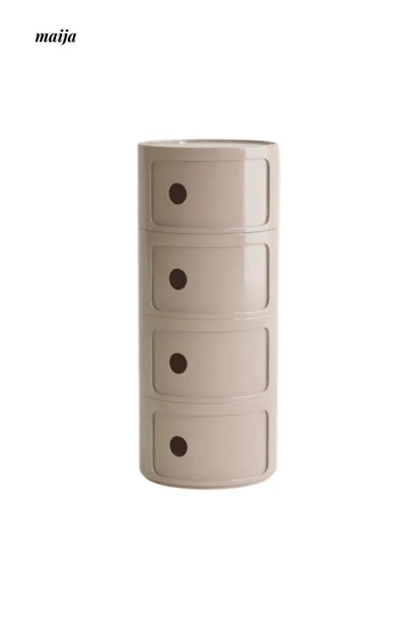 PUMPKIN BOX Round Minimalist Bedside Table - Image 44