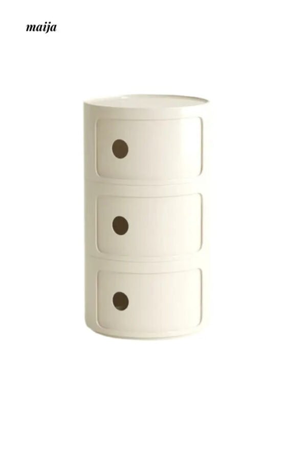 PUMPKIN BOX Round Minimalist Bedside Table - Image 27