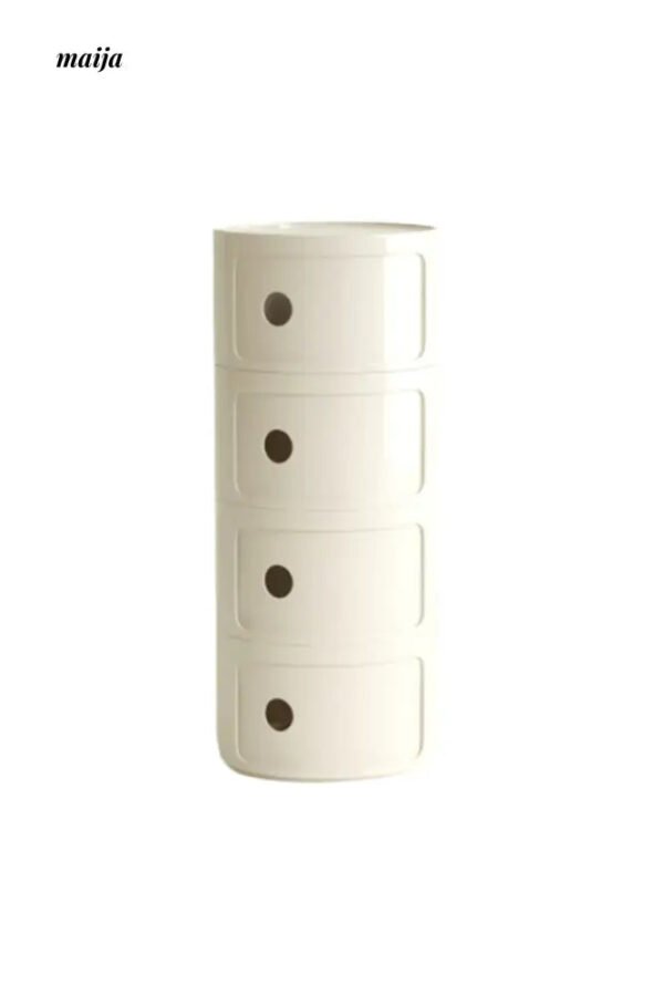 PUMPKIN BOX Round Minimalist Bedside Table - Image 37