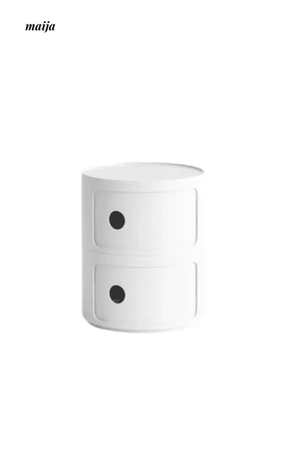 PUMPKIN BOX Round Minimalist Bedside Table - Image 30