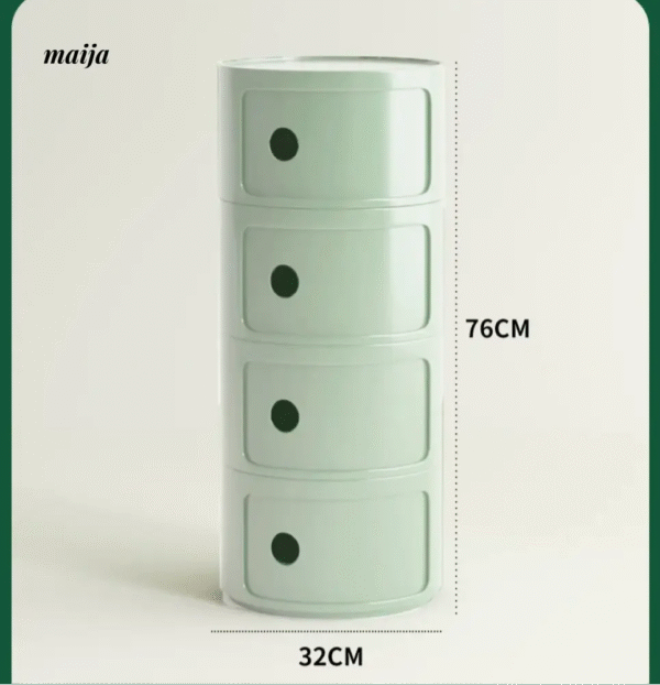 PUMPKIN BOX Round Minimalist Bedside Table - Image 40