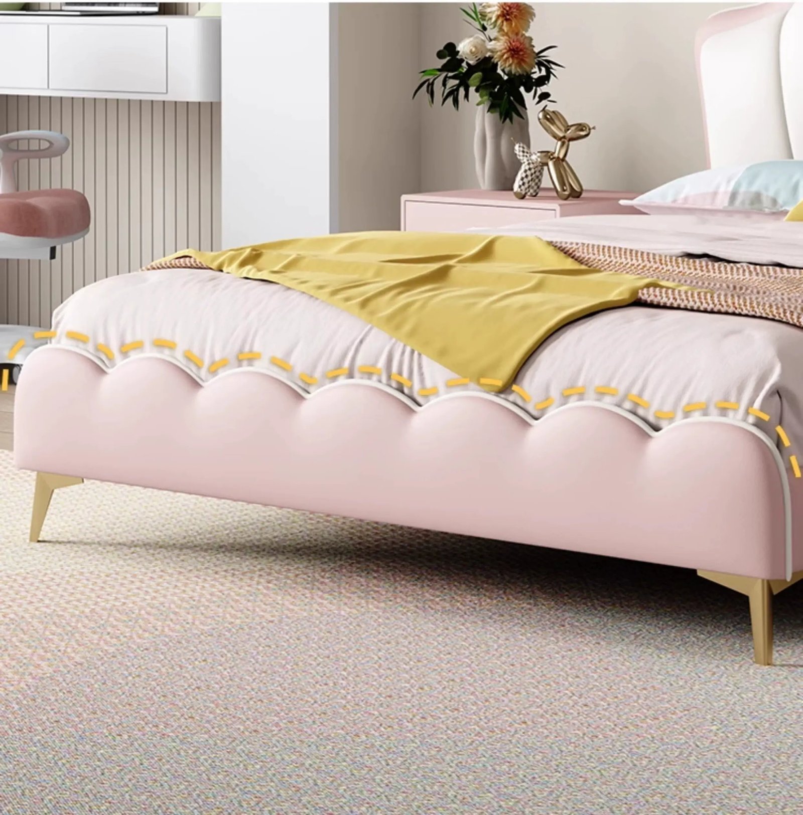 MORNING FOREST Isabella Charming Fuchsia Crib - Image 6