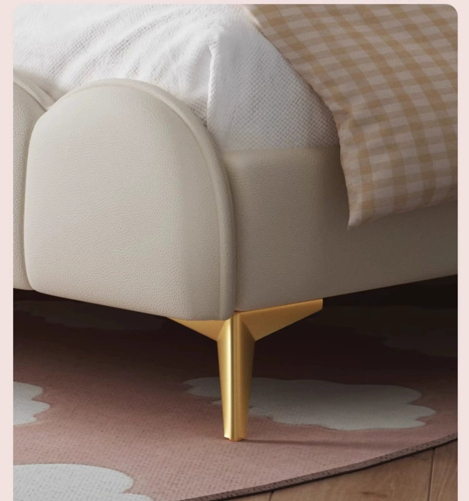 MORNING FOREST Isabella Elegant French Cream Crib - Image 8