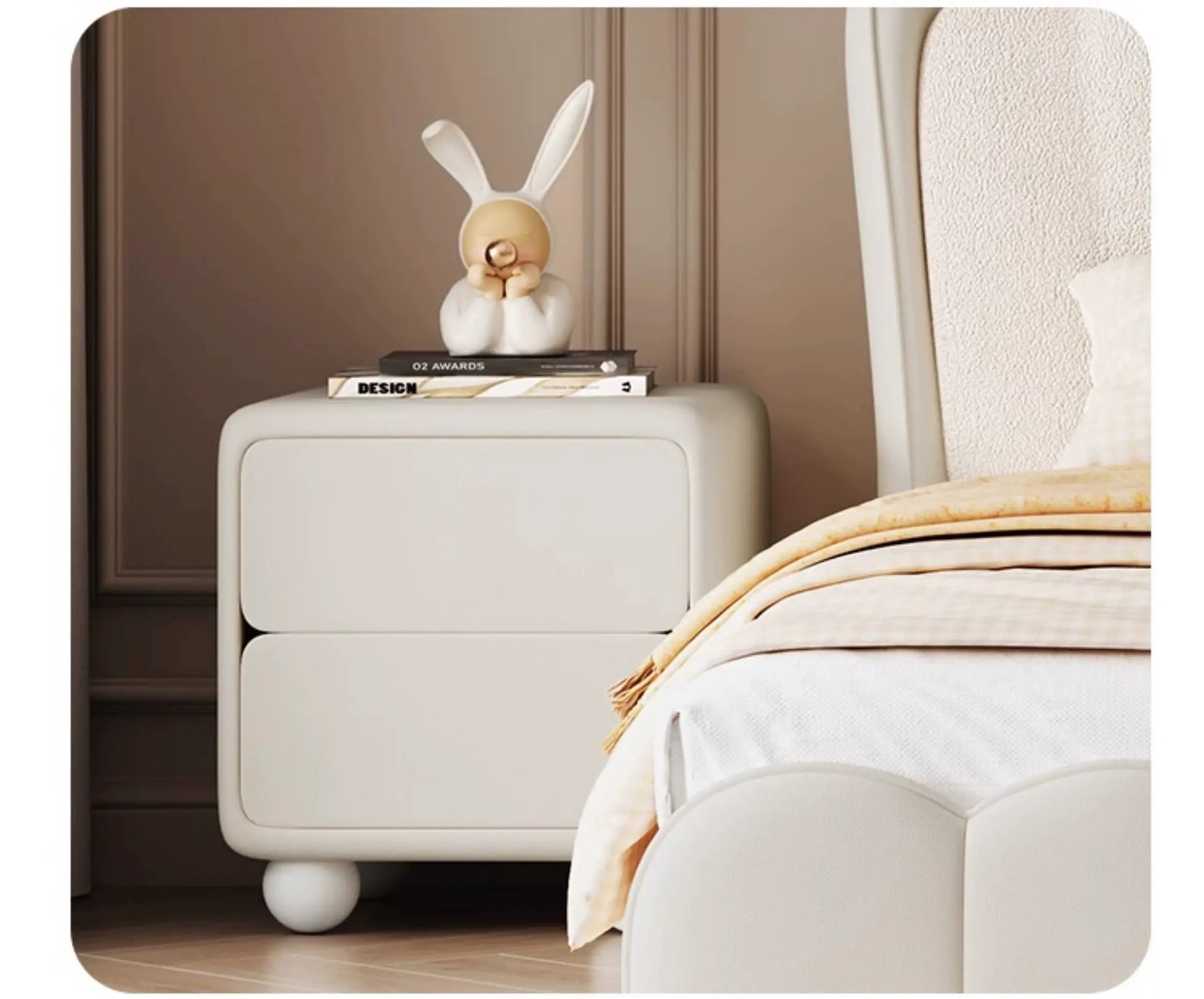 MORNING FOREST Isabella Elegant French Cream Crib - Image 9