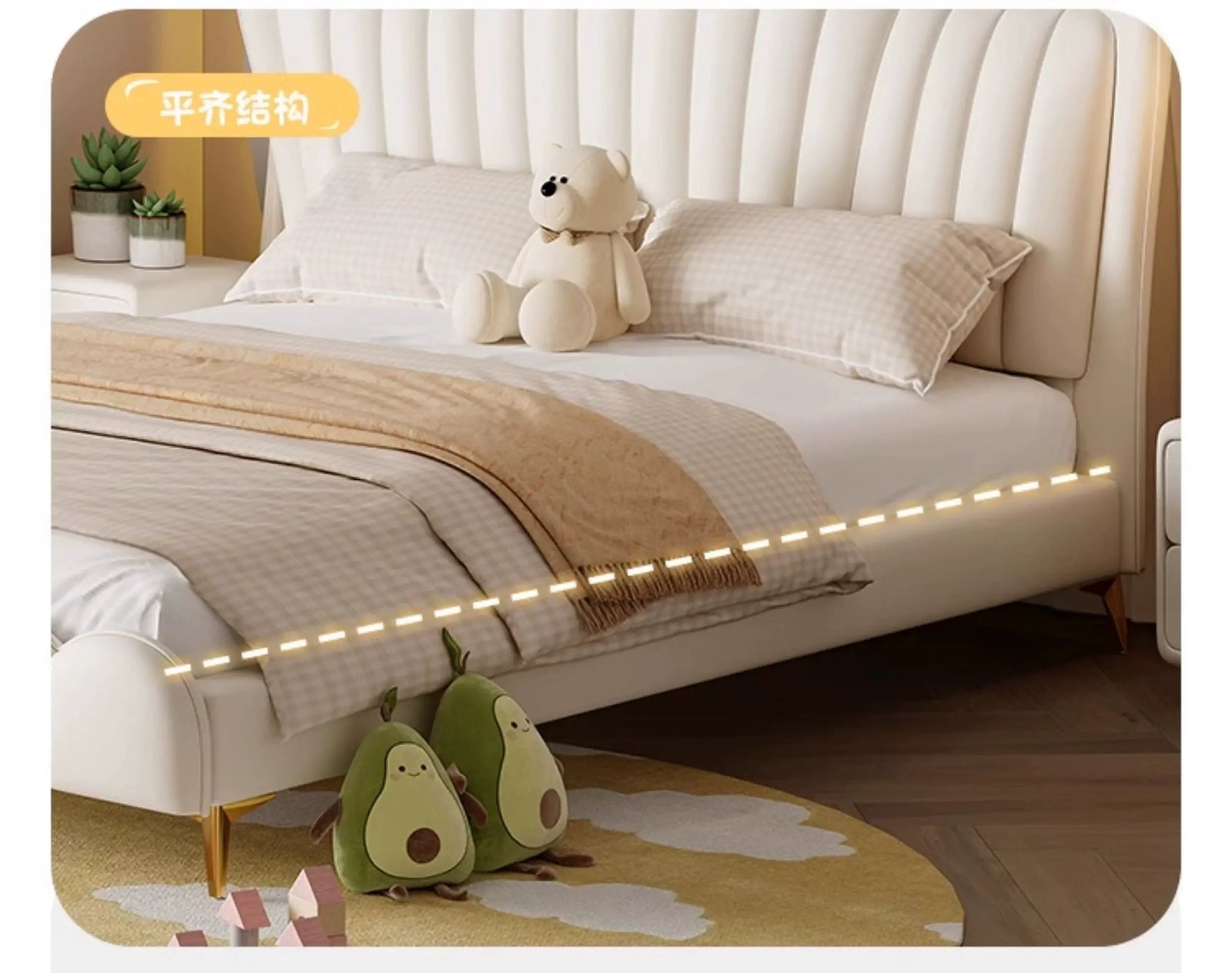 MORNING FOREST Isabella Enchanting Cream White Crib - Image 3