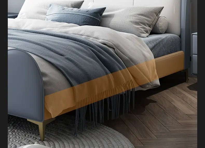 MORNING FOREST Jasper Chic Cowhide Leather Crib - Image 4