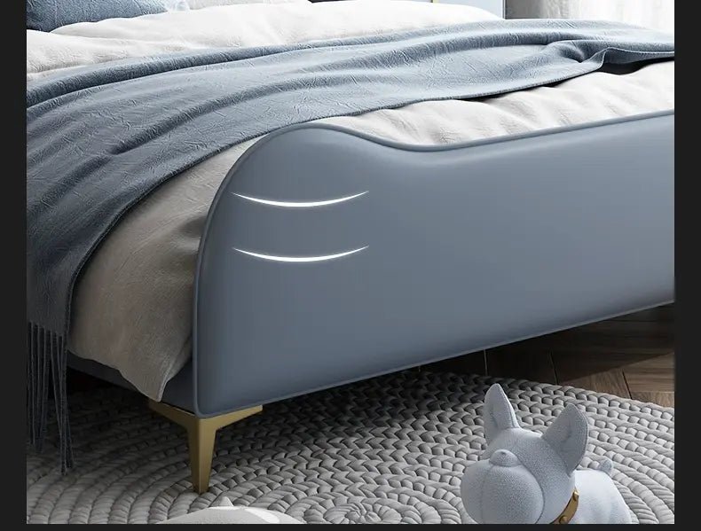 MORNING FOREST Jasper Chic Cowhide Leather Crib - Image 6