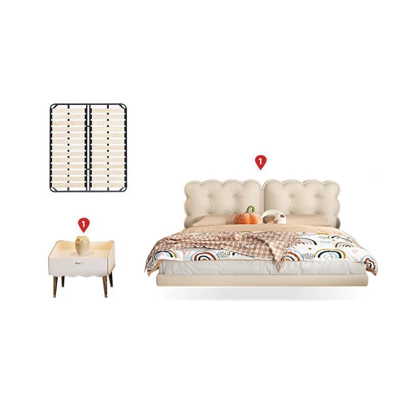 MORNING FOREST Lila Dreamy Cream Light Luxury Bed - Image 11