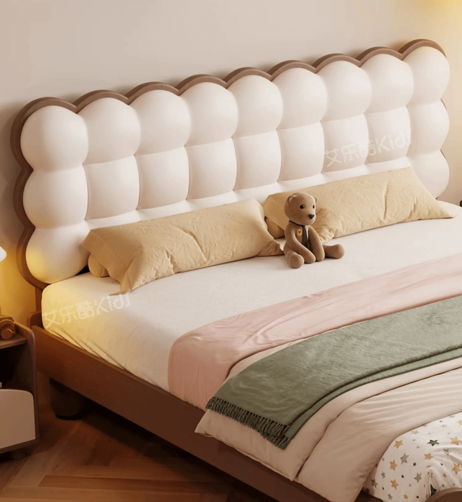 MORNING FOREST LUCAS Stylish Natural Wood Crib for Kids - Image 12