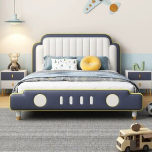 MORNING FOREST Jasper Cozy Scandinavian Crib with Leather Tape