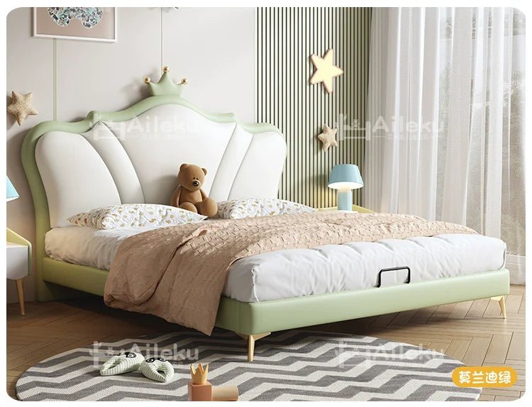MORNING FOREST Isabella Crowned Minimalist Princess Bed - Image 6