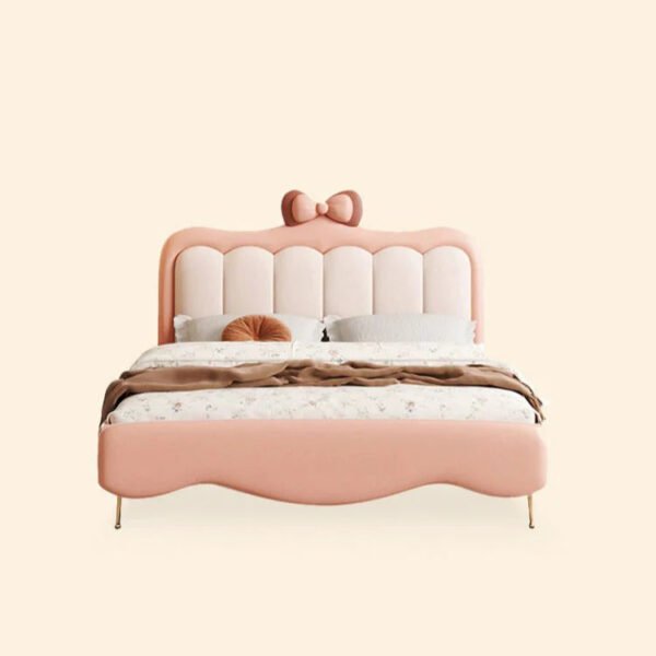 MORNING FOREST Isabella Elegant Bowed Crib with Storage System - Image 2