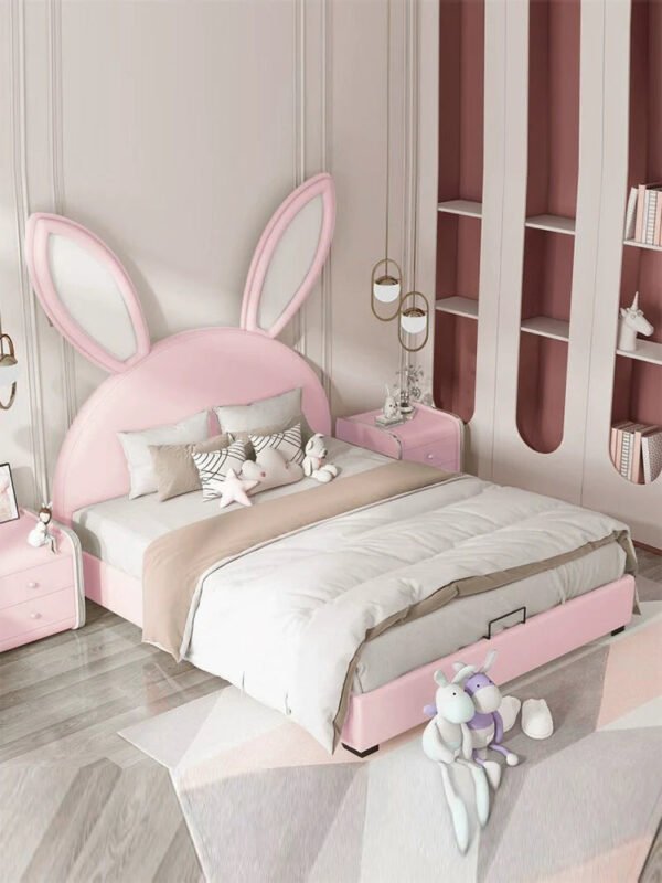 MORNING FOREST Isabella Luxurious Leather Rabbit Crib