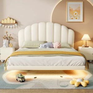 MORNING FOREST Elowen French-Style Natural Wood Princess Crib