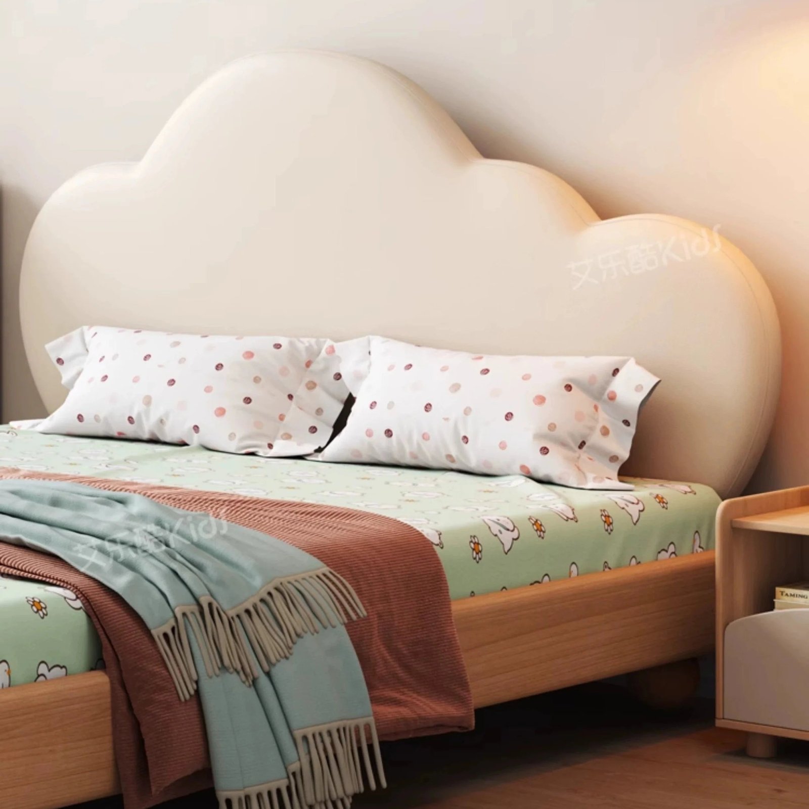 MORNING FOREST Isabella Elegant Natural Wood Crib - Image 9