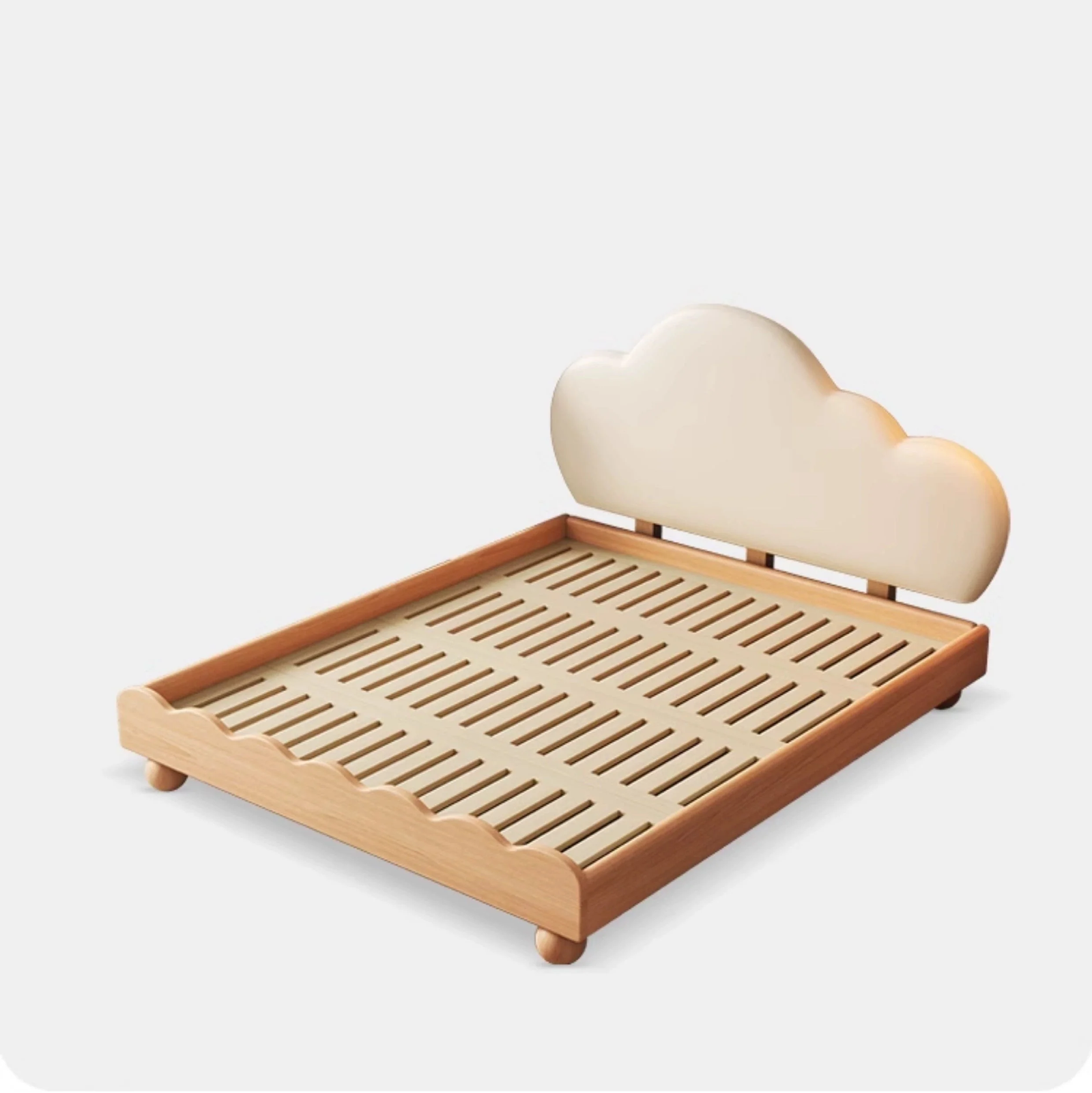 MORNING FOREST Isabella Elegant Natural Wood Crib - Image 4