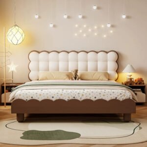 MORNING FOREST LUCAS Stylish Natural Wood Crib for Kids