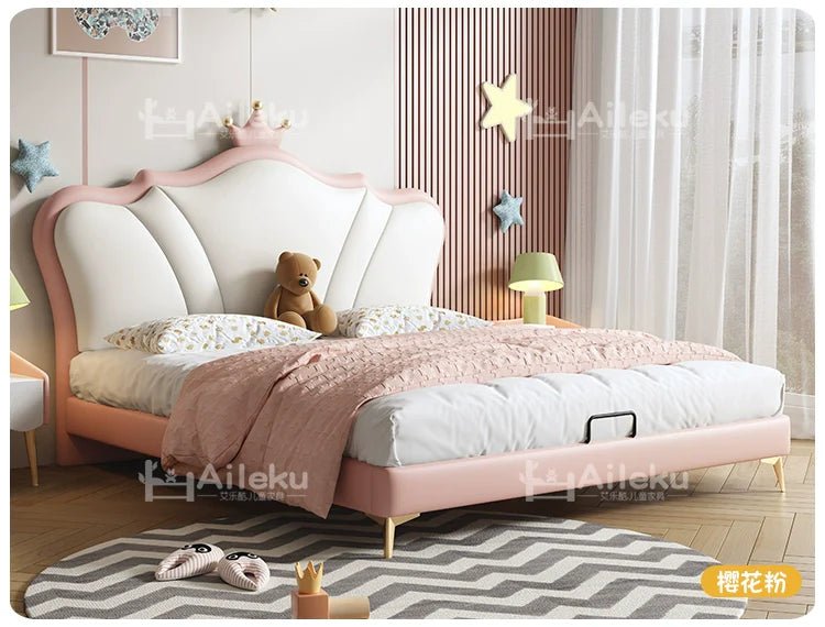 MORNING FOREST Isabella Crowned Minimalist Princess Bed - Image 5