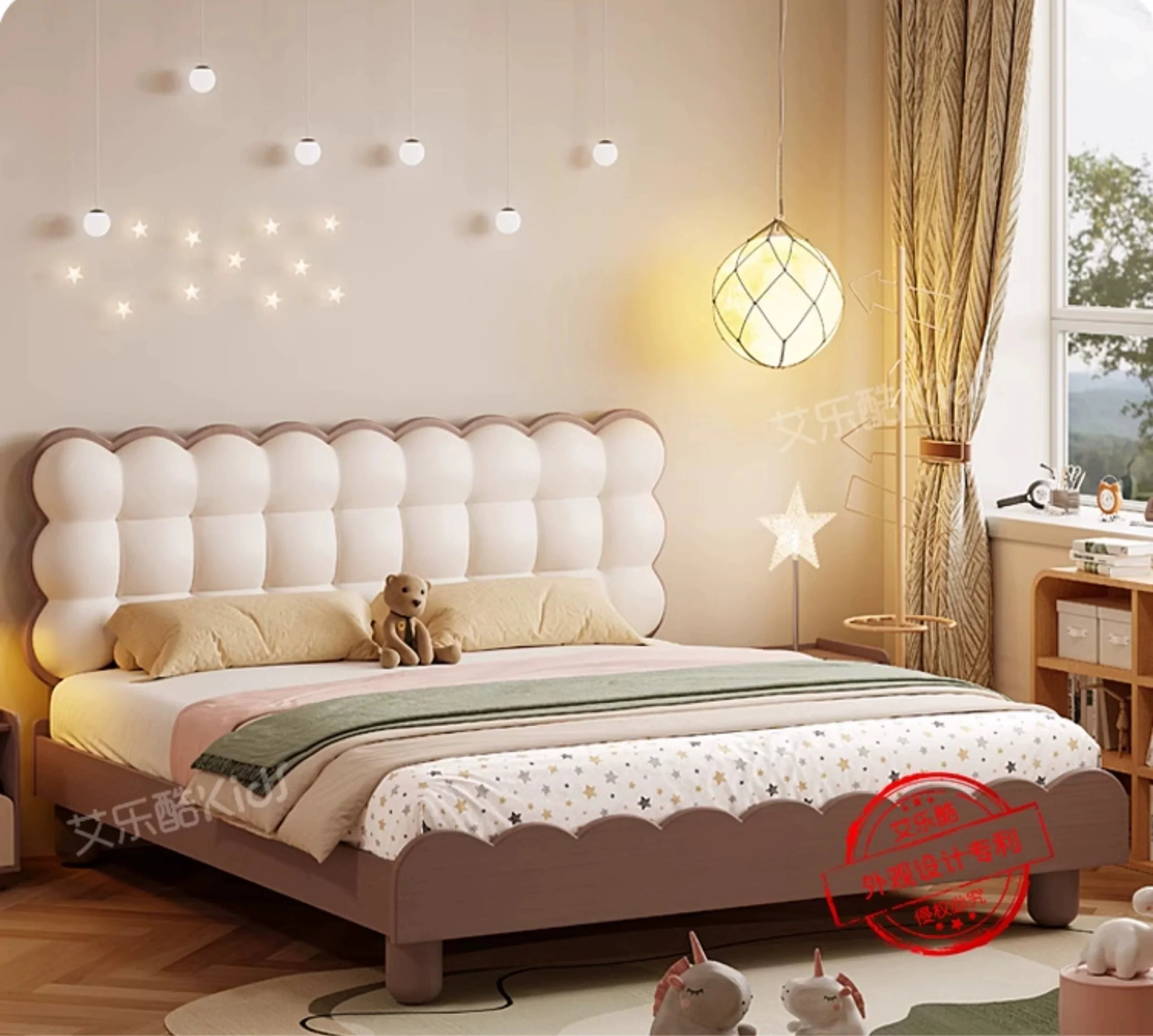 MORNING FOREST LUCAS Stylish Natural Wood Crib for Kids - Image 4