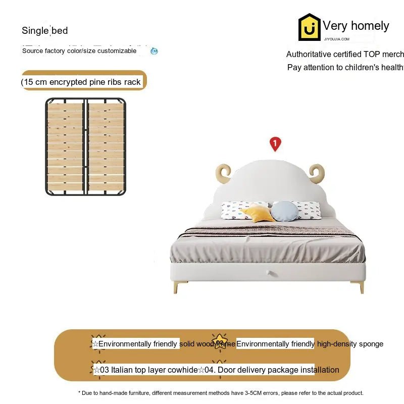 MORNING FOREST Oliver Stylish Solid Wood Bed - Image 14