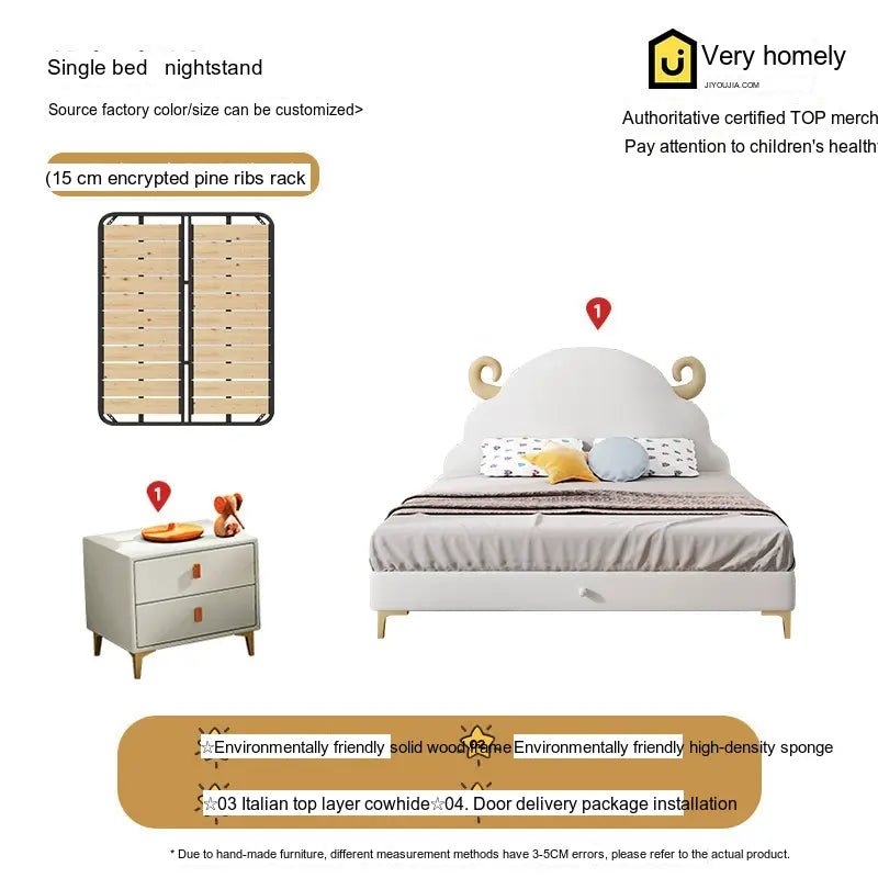 MORNING FOREST Oliver Stylish Solid Wood Bed - Image 15