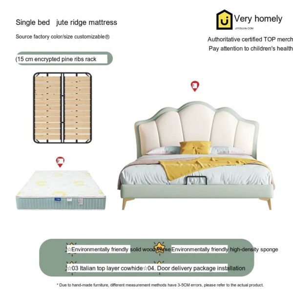 MORNING FOREST Arabella Natural Wood Crib Bed Product - Image 22