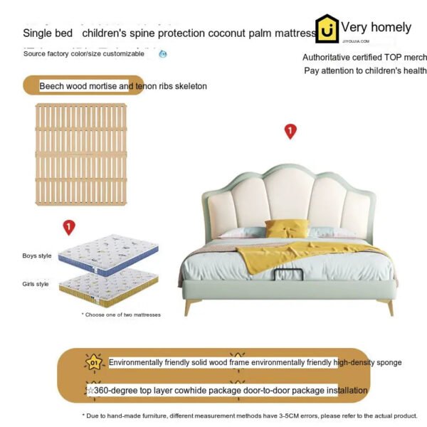 MORNING FOREST Arabella Natural Wood Crib Bed Product - Image 25