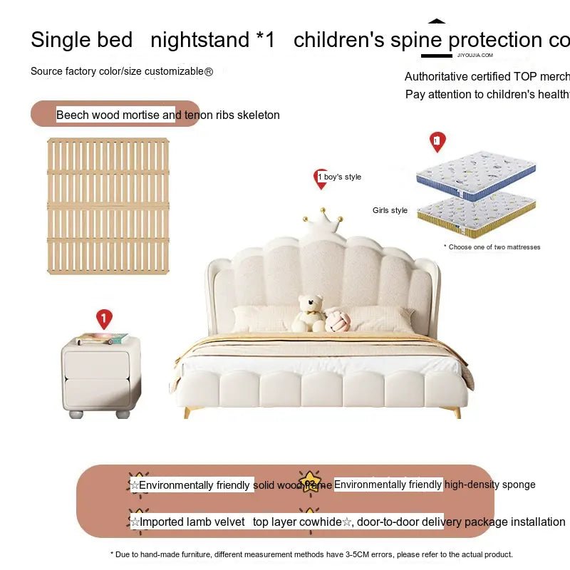 MORNING FOREST Isabella Elegant French Cream Crib - Image 28