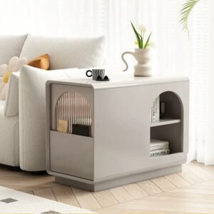 LINYUE Ivy Cream Style Movable Side Table
