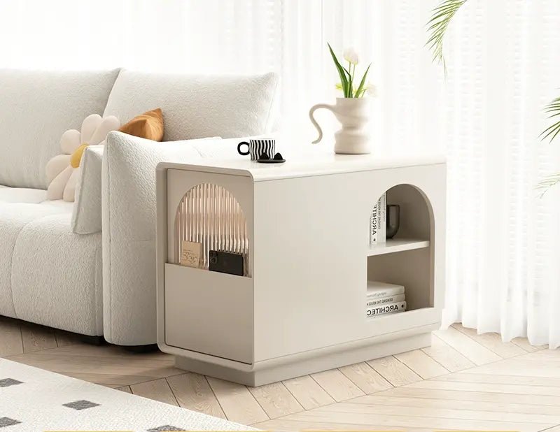 LINYUE Ivy Cream Style Movable Side Table - Image 2