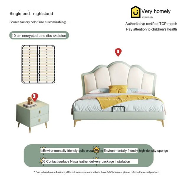 MORNING FOREST Arabella Natural Wood Crib Bed Product - Image 14