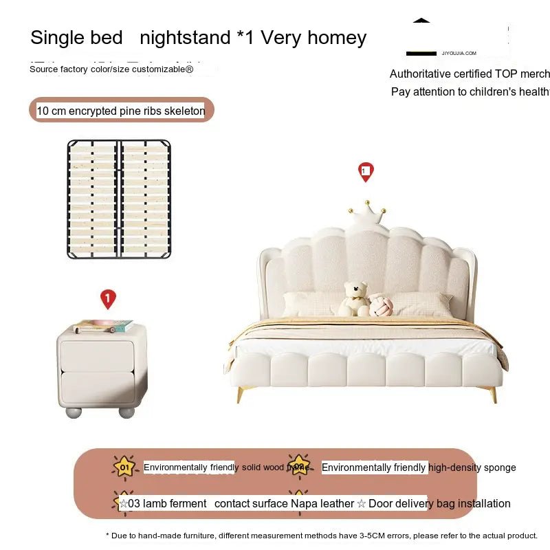 MORNING FOREST Isabella Elegant French Cream Crib - Image 14