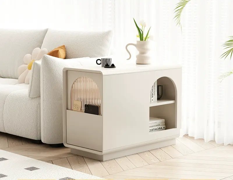 LINYUE Ivy Cream Style Movable Side Table - Image 6