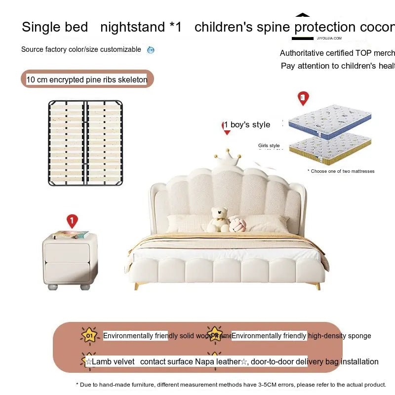 MORNING FOREST Isabella Elegant French Cream Crib - Image 16